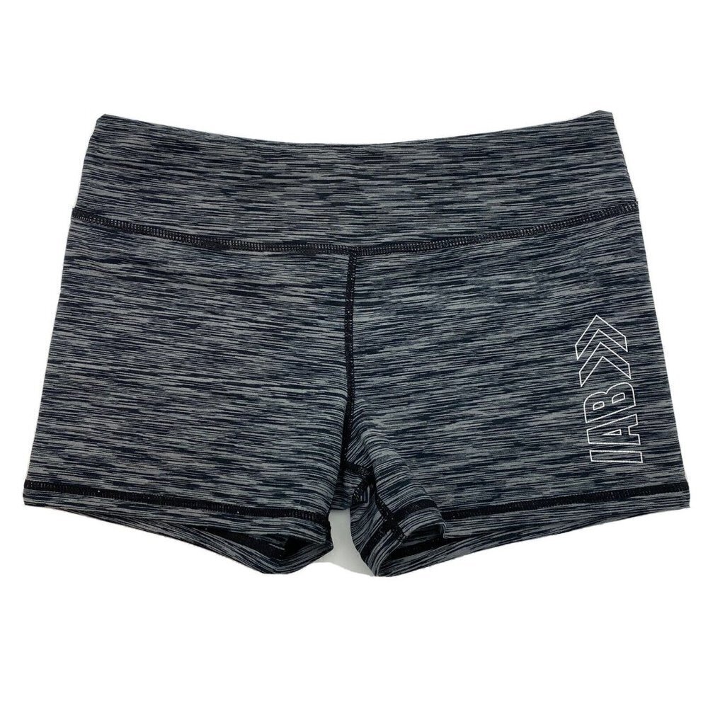 IAB I Am Becoming Womens Shorts Size M Black Gray 3" inseam Activewear Lifting